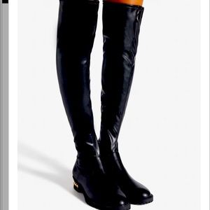 New. Bradana Tall Flat boot 9.5 Black Faux Leather. Also Size 8.5 available